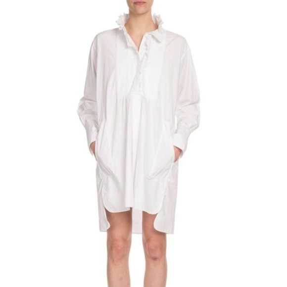 ÉTOILE ISABEL MARANT Milena High-Neck Shirt Dress - Picture 1 of 13